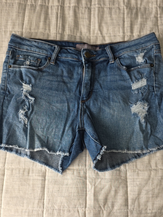 Just USA Pants - Just USA Women's Distressed Denim Shorts - Size 29